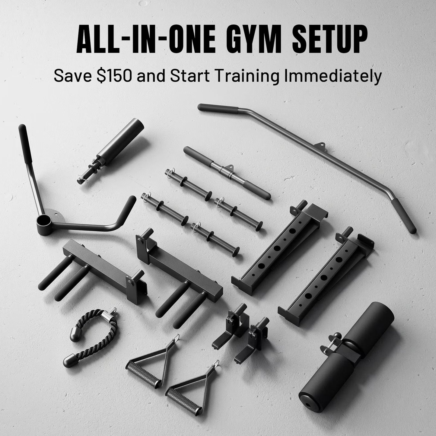 M11 Elite Smith Machine Home Gym, 2200LBS Power Rack with Cable Crossover, Functional Trainer with Dual 130 Weight Stacks, for Full Body Strength Training